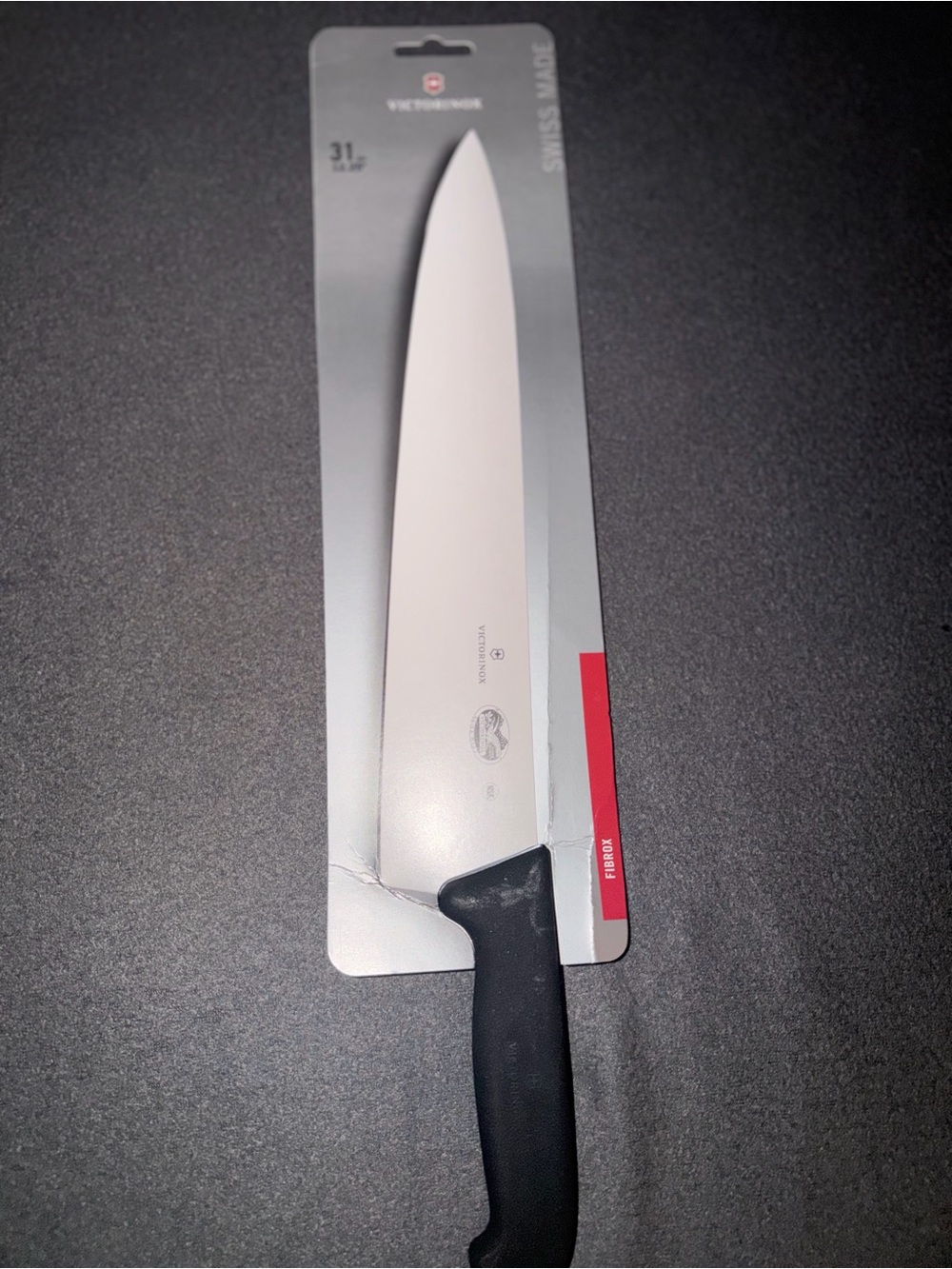 Victorinox Black and Silver Chef Knife